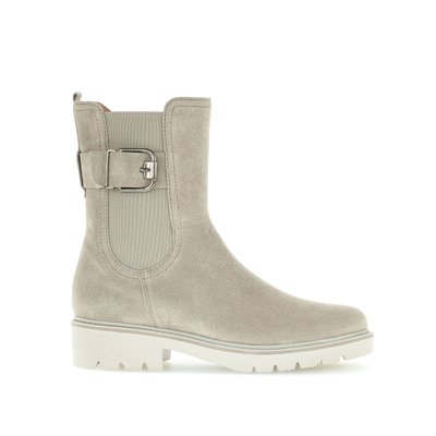 Bottines en suède à talon décroché GABOR