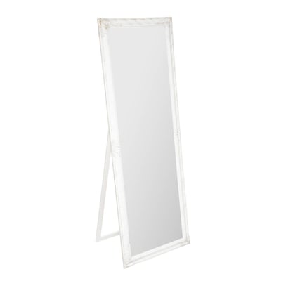 Miroir sur pied en bois blanchi MAYA ATMOSPHERA