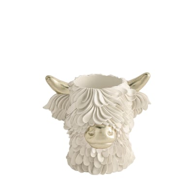 Vase avec tête de vache hamish des highlands NEXT