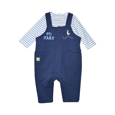 Tshirt salopette nicolae maille ouverture integrale bebe SUCRE D'ORGE