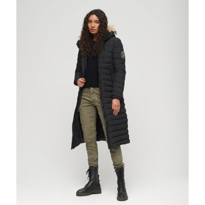 Doudoune Fuji longue à capuche SUPERDRY