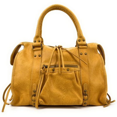 Sac à main en cuir brossé mat italien SANDSTORM OH MY BAG