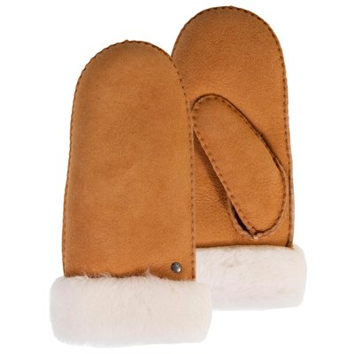 Gants chauds et doux, en cuir de mouton retourné, et intérieur imitation fourrure ISOTONER