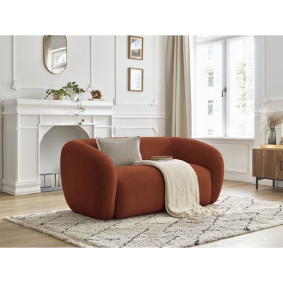 Canapé droit fixe 2 places en tissu lisse, CELINE BOBOCHIC