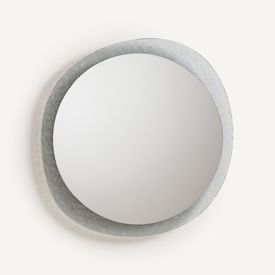 Runder Spiegel, Umrandung aus Rauchglas, Durchmesser 69,2 cm, ONDYNE AM.PM