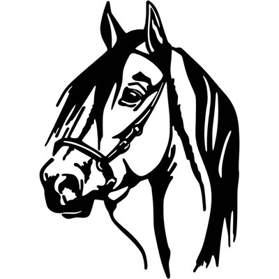 Décoration murale en métal Acess Tête de cheval HANAH HOME