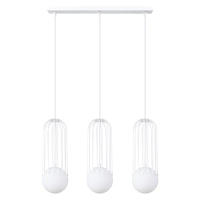 Suspension Acier Blanc G9 3 Brina EDEN