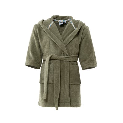 Peignoir coton PLAYFUL CARRE BLANC