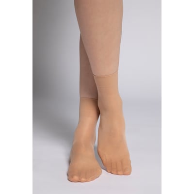 Ulla Popken Collants Xceptionelle 20 DEN – Collants Beige Naturel Grande Taille Femme 48/50