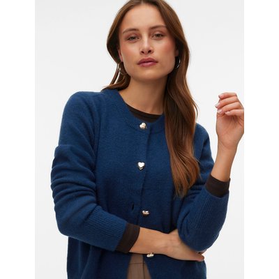 Gilet col rond avec boutons cœur VERO MODA