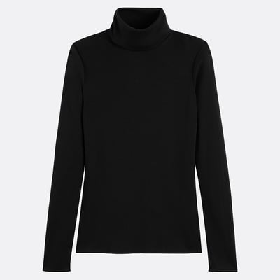 Lyocell Blend Turtleneck Top with Long Sleeves LA REDOUTE COLLECTIONS