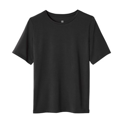 Camiseta con cuello redondo, de lyocell LA REDOUTE COLLECTIONS