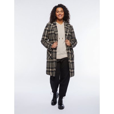 Manteau à carreaux en laine mélangée, un incontournable de la garde-robe hivernale FIORELLA RUBINO
