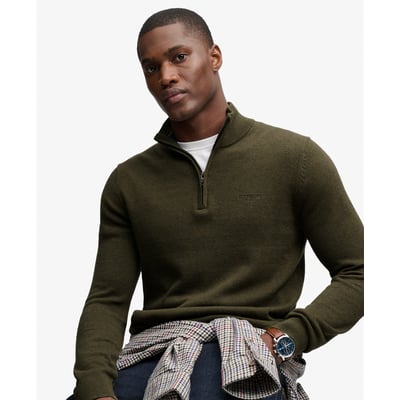 Pull Prep Essential Half Zip coupe ajustée SUPERDRY