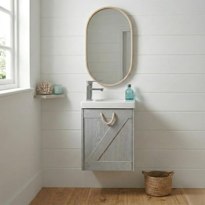 Meuble lave-mains + robinet + miroir MISTRAL MOB IN