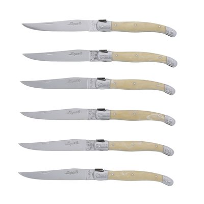 Coffret 6 couteaux Laguiole imitation corne JEAN DUBOST