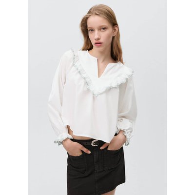 Blouse col volant MANGO TEEN