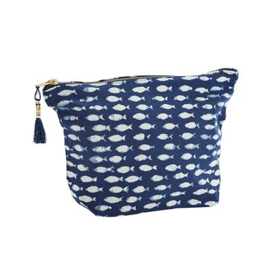Trousse de toilette tissu poissons MADAM STOLTZ