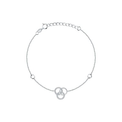 Bracelet en argent 925 et oxyde de zirconium CLEOR