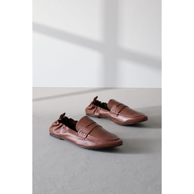Mocassins à bout rond et arrière froncé NEXT