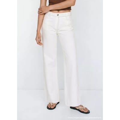 Jean droit détail ceinture MANGO TEEN