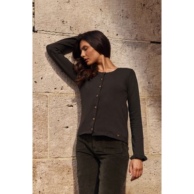 Gilet col rond uni MONET LA PETITE ETOILE