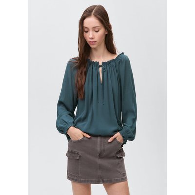 Blouse col froncé MANGO TEEN
