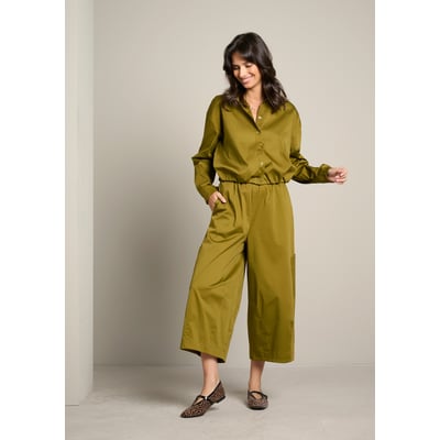 Pantalon en popeline satinée LOLALIZA