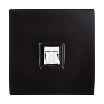 Prise Simple Rj45 Catégorie 6 Karo Noir Satin MODELEC