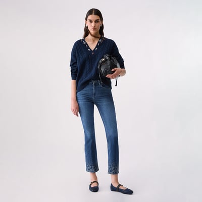 Jean bootcut avec strass LIU JO