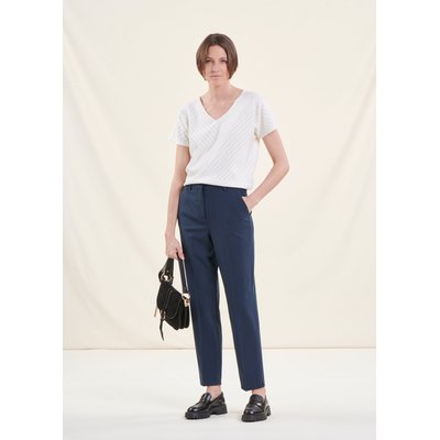 Pantalon cigarette en polyester recyclé LA FEE MARABOUTEE