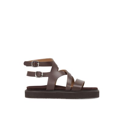 Sandale Plate en cuir SUMMER MELLOW YELLOW