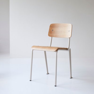 Chaise en frêne et métal cream MIO TIKAMOON