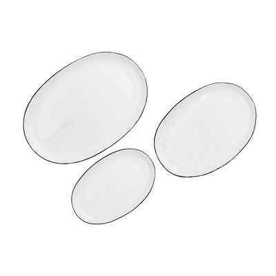 Lot de 3 plateaux & plats à four en grès, PURE BJORN