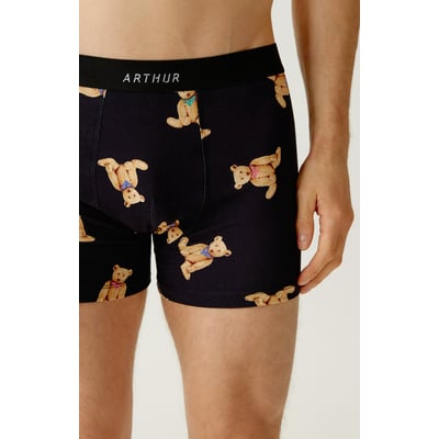 Boxer en jersey de coton imprimé Old Teddy ARTHUR
