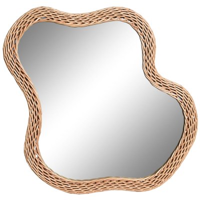 Miroir mural en rotin synthétique 49x3x60cm WADIGA