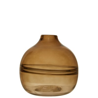 20cm Brown Optik Vase SO'HOME