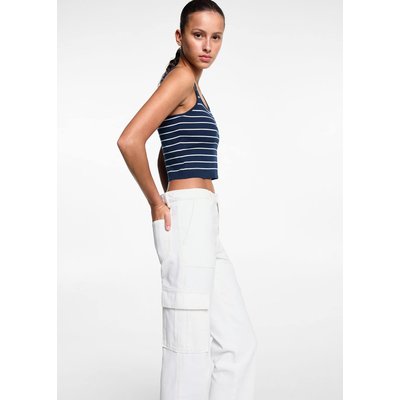 Jean enduit blanc best sale