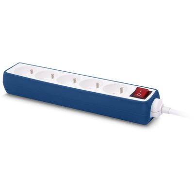 Multiprise Silicone Bleu 5 Prises - 16A ESSENTIEL B
