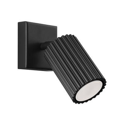 Applique Aluminium Noir GU10 1 Karbon EDEN