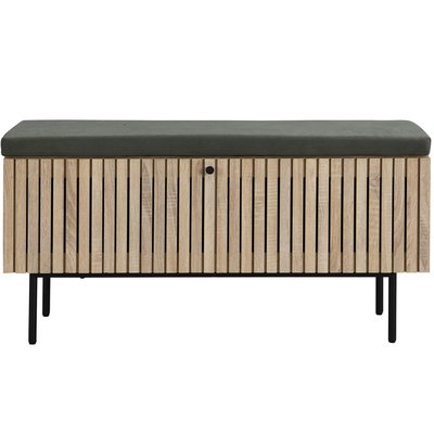 Banc d'entrée avec rangement effet chêne - SOLNA HOMIFAB