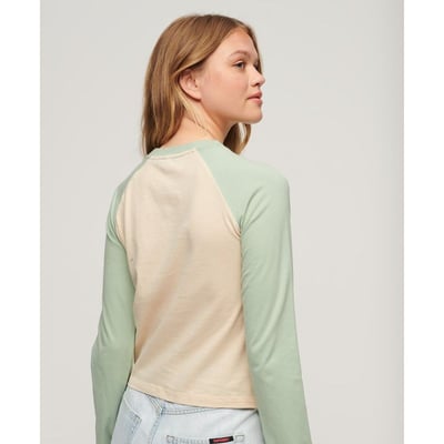 Haut de base-ball à manches longues et logo Essential SUPERDRY