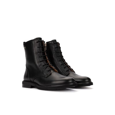 Flache Lederstiefeletten mit Schnürung, DEVA PIKOLINOS