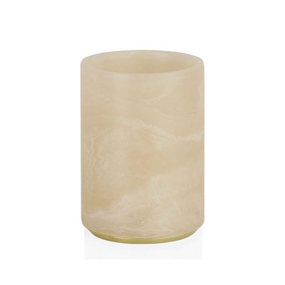 Porte Brosse à Dents en Résine Effet Marbre Rose et Métal Doré Rosy WADIGA