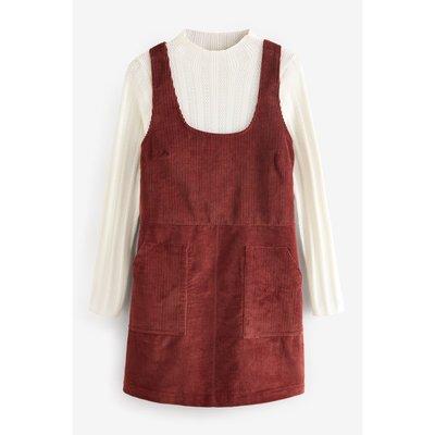 Robe chasuble épaisseur pull courte en maille NEXT