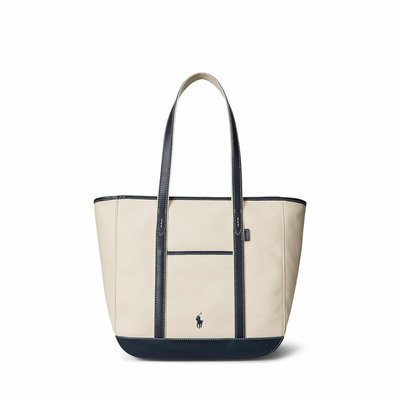 Dual Fabric Tote Bag POLO RALPH LAUREN
