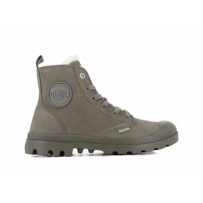 Baskets Pampa Hi Zip in pelle foderata PALLADIUM