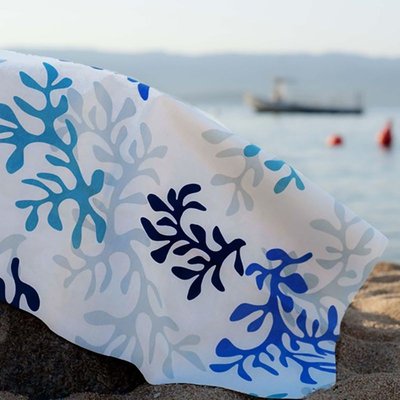Nappe enduite ronde ou ovale CORAIL FLEUR DE SOLEIL