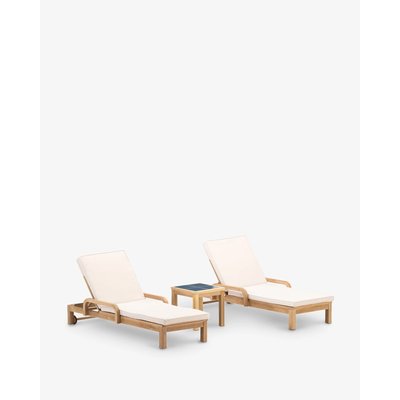 Set de 2 transats et table, SIENA & BISBAL DEFORA HOME