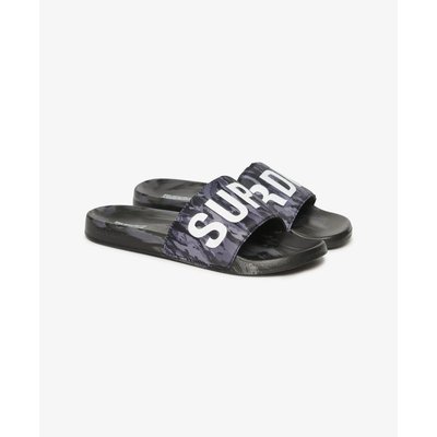 Sandales de piscine à motif camouflage véganes SUPERDRY